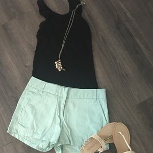 J. Crew Chino, aqua shorts